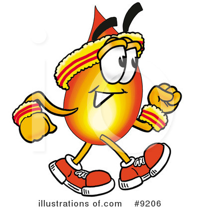 Flame Clipart #9206 by Mascot Junction