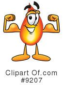 Flame Clipart #9207 by Mascot Junction
