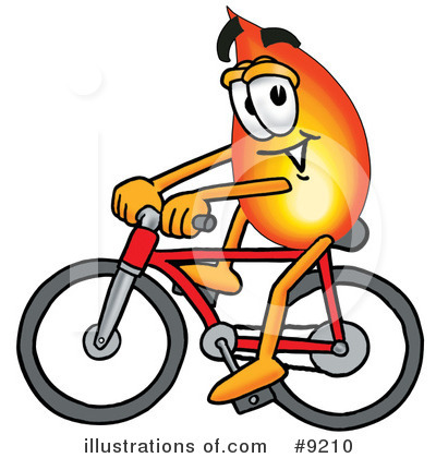 Flame Mascot Clipart #9210 by Mascot Junction