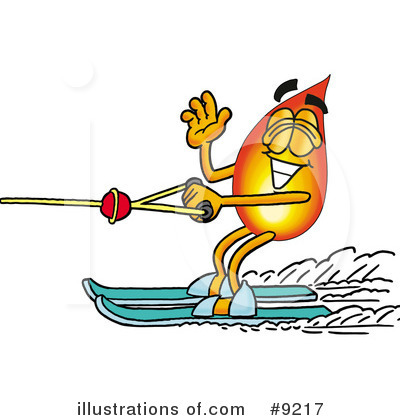 Waterskiing Clipart #9217 by Mascot Junction