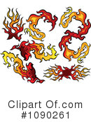 Flames Clipart #1090261 by Chromaco