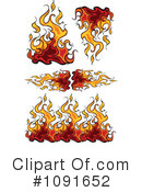 Flames Clipart #1091652 by Chromaco