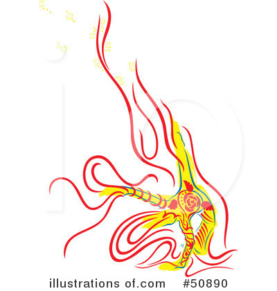 Royalty-Free (RF) Flames Clipart Illustration by Cherie Reve - Stock Sample #50890
