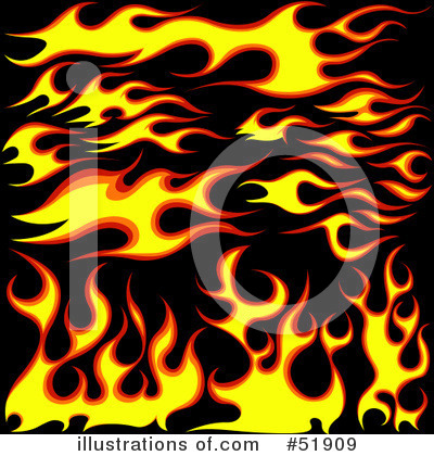 Royalty-Free (RF) Flames Clipart Illustration by dero - Stock Sample #51909