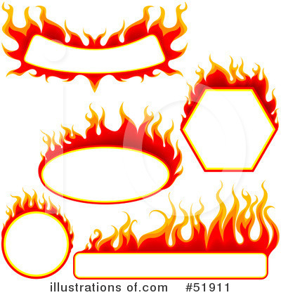 Royalty-Free (RF) Flames Clipart Illustration by dero - Stock Sample #51911