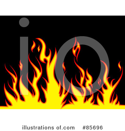 Royalty-Free (RF) Flames Clipart Illustration by KJ Pargeter - Stock Sample #85696