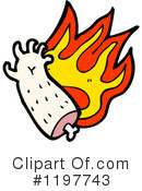 Flaming Arm Clipart #1197743 by lineartestpilot
