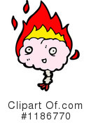 Flaming Brain Clipart #1186770 by lineartestpilot