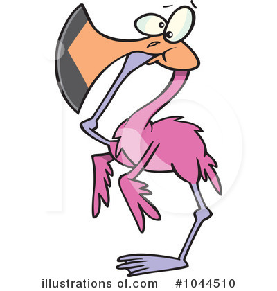 Flamingos Clipart #1044510 by toonaday