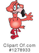 Flamingo Clipart #1278933 by Dennis Holmes Designs