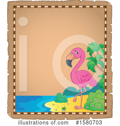 Royalty-Free (RF) Flamingo Clipart Illustration by visekart - Stock Sample #1580703