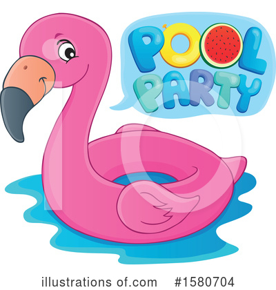 Flamingo Clipart #1580704 by visekart