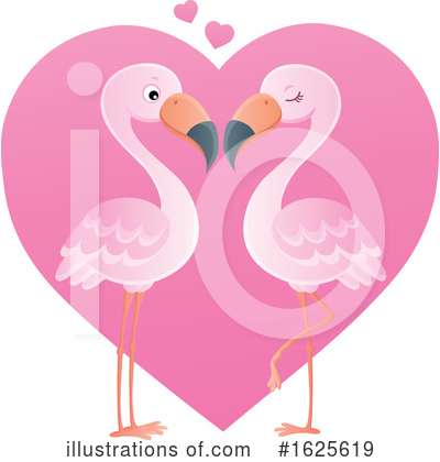 Royalty-Free (RF) Flamingo Clipart Illustration by visekart - Stock Sample #1625619