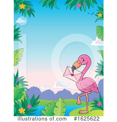 Royalty-Free (RF) Flamingo Clipart Illustration by visekart - Stock Sample #1625622