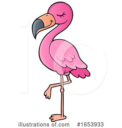 Royalty-Free (RF) Flamingo Clipart Illustration by visekart - Stock Sample #1653933