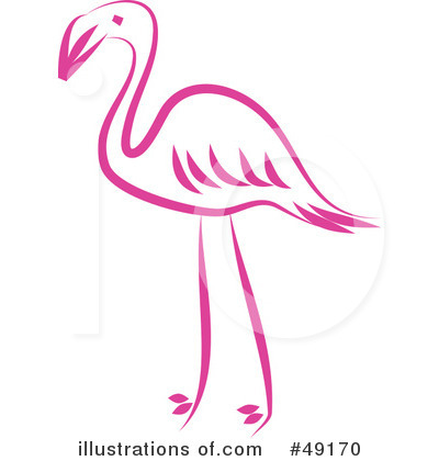 Royalty-Free (RF) Flamingo Clipart Illustration by Prawny - Stock Sample #49170