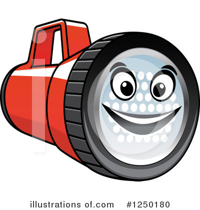 Royalty-Free (RF) Flashlight Clipart Illustration by Vector Tradition SM - Stock Sample #1250180