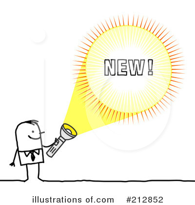 Royalty-Free (RF) Flashlight Clipart Illustration by NL shop - Stock Sample #212852