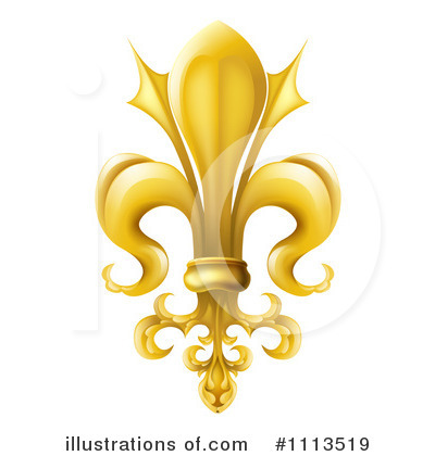 Royalty-Free (RF) Fleur De Lis Clipart Illustration by AtStockIllustration - Stock Sample #1113519