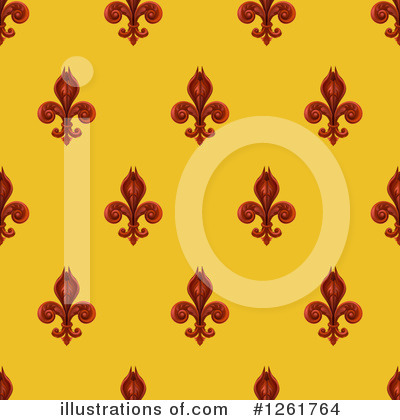 Royalty-Free (RF) Fleur De Lis Clipart Illustration by AtStockIllustration - Stock Sample #1261764