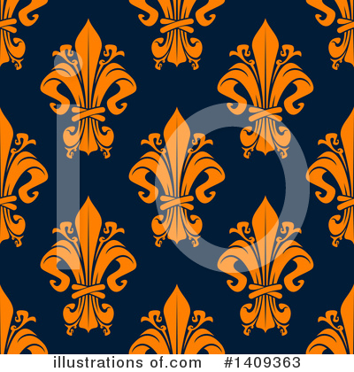 Royalty-Free (RF) Fleur De Lis Clipart Illustration by Vector Tradition SM - Stock Sample #1409363