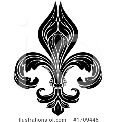 Royalty-Free (RF) Fleur De Lis Clipart Illustration by AtStockIllustration - Stock Sample #1709448