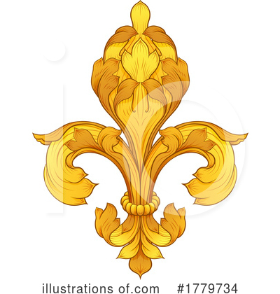 Royalty-Free (RF) Fleur De Lis Clipart Illustration by AtStockIllustration - Stock Sample #1779734