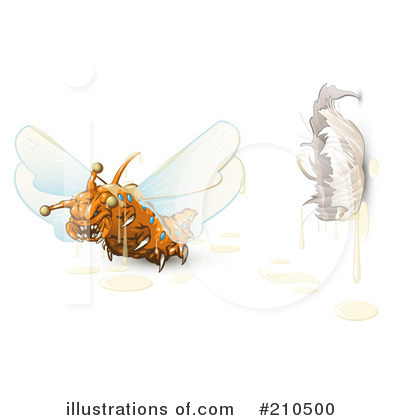Royalty-Free (RF) Flies Clipart Illustration by Leo Blanchette - Stock Sample #210500
