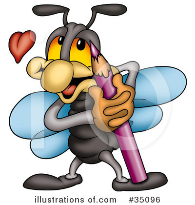 Royalty-Free (RF) Flies Clipart Illustration by dero - Stock Sample #35096