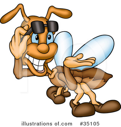 Royalty-Free (RF) Flies Clipart Illustration by dero - Stock Sample #35105