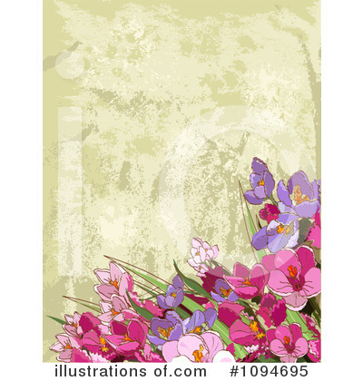 Royalty-Free (RF) Floral Background Clipart Illustration by Pushkin - Stock Sample #1094695