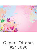 Floral Background Clipart #210696 by MilsiArt