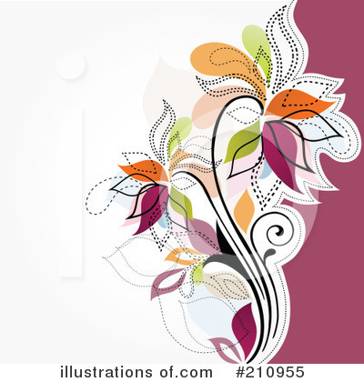 Floral Background Clipart #210955 by OnFocusMedia