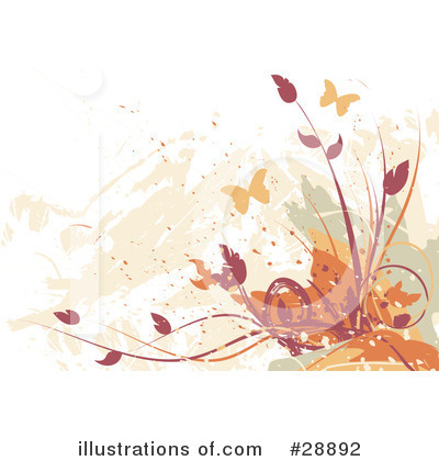 Royalty-Free (RF) Floral Background Clipart Illustration by Tonis Pan - Stock Sample #28892