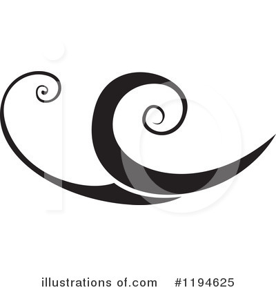Floral Scroll Clipart #1194625 by dero