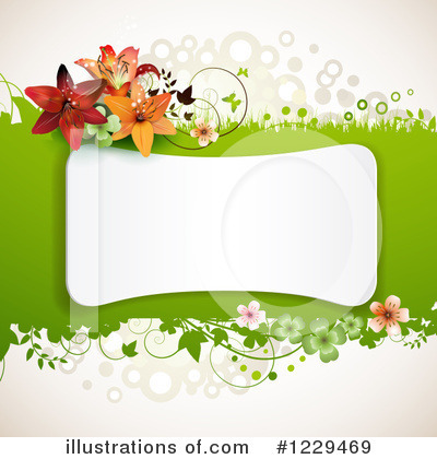 Royalty-Free (RF) Floral Clipart Illustration by merlinul - Stock Sample #1229469