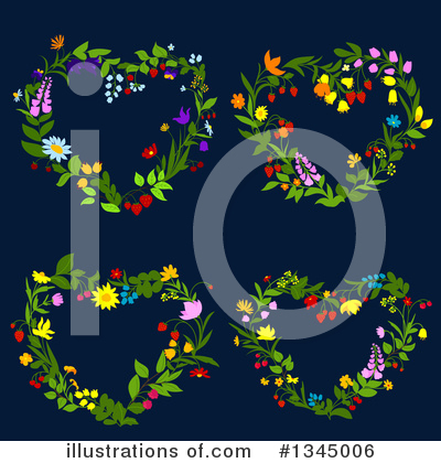 Royalty-Free (RF) Floral Clipart Illustration by Vector Tradition SM - Stock Sample #1345006