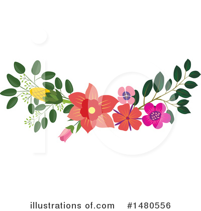 Royalty-Free (RF) Floral Clipart Illustration by Cherie Reve - Stock Sample #1480556