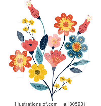 Bouquet Clipart #1805901 by AtStockIllustration