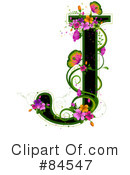 Floral Letter Clipart #84547 by BNP Design Studio