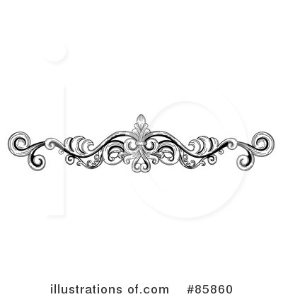 Royalty-Free (RF) Flourish Clipart Illustration by BNP Design Studio - Stock Sample #85860