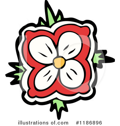 Royalty-Free (RF) Flower Clipart Illustration by lineartestpilot - Stock Sample #1186896