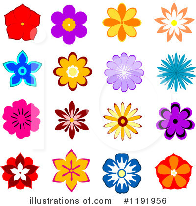 Blossoms Clipart #1191956 by Vector Tradition SM