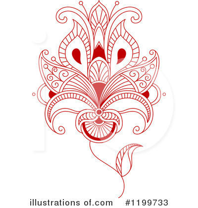 Royalty-Free (RF) Flower Clipart Illustration by Vector Tradition SM - Stock Sample #1199733