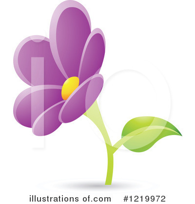 Royalty-Free (RF) Flower Clipart Illustration by cidepix - Stock Sample #1219972