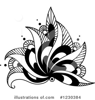 Royalty-Free (RF) Flower Clipart Illustration by Vector Tradition SM - Stock Sample #1230384