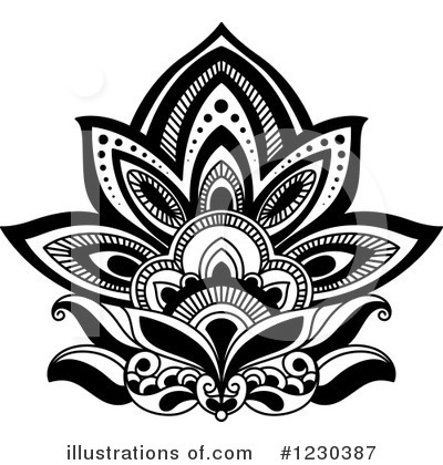 Royalty-Free (RF) Flower Clipart Illustration by Vector Tradition SM - Stock Sample #1230387