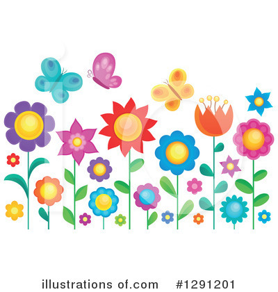 Royalty-Free (RF) Flower Clipart Illustration by visekart - Stock Sample #1291201