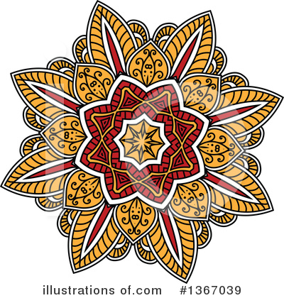 Royalty-Free (RF) Flower Clipart Illustration by Vector Tradition SM - Stock Sample #1367039