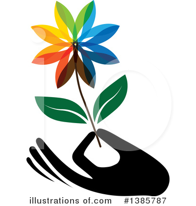 Royalty-Free (RF) Flower Clipart Illustration by ColorMagic - Stock Sample #1385787